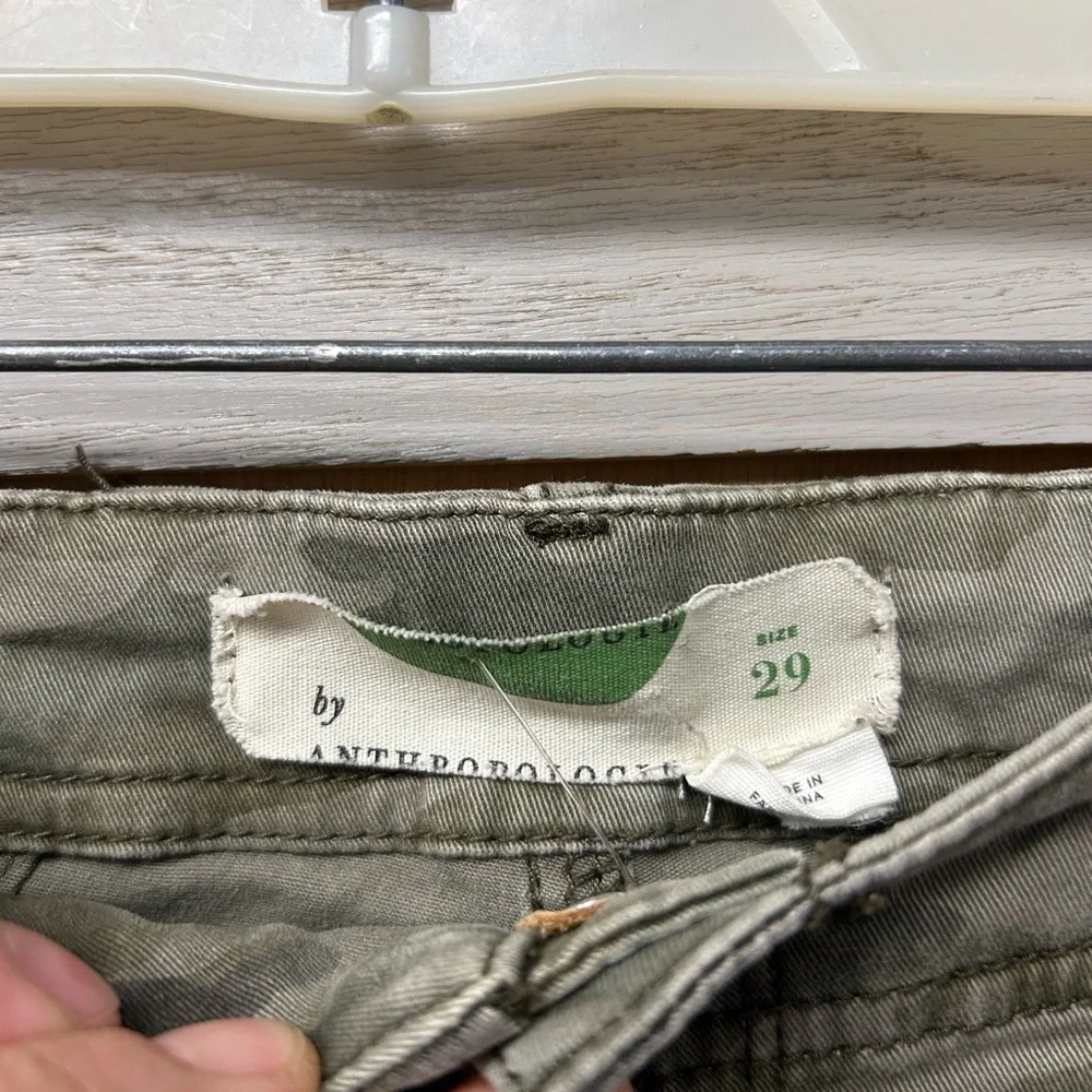 Anthropologie Olive Green Pants - Picture 2 of 4